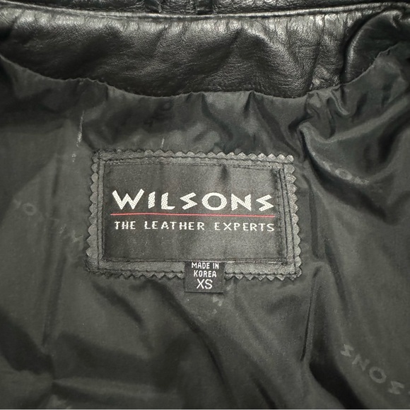 Iconic Vintage 80s Wilson’s Leather Fringe Jacket XS - Picture 4 of 5